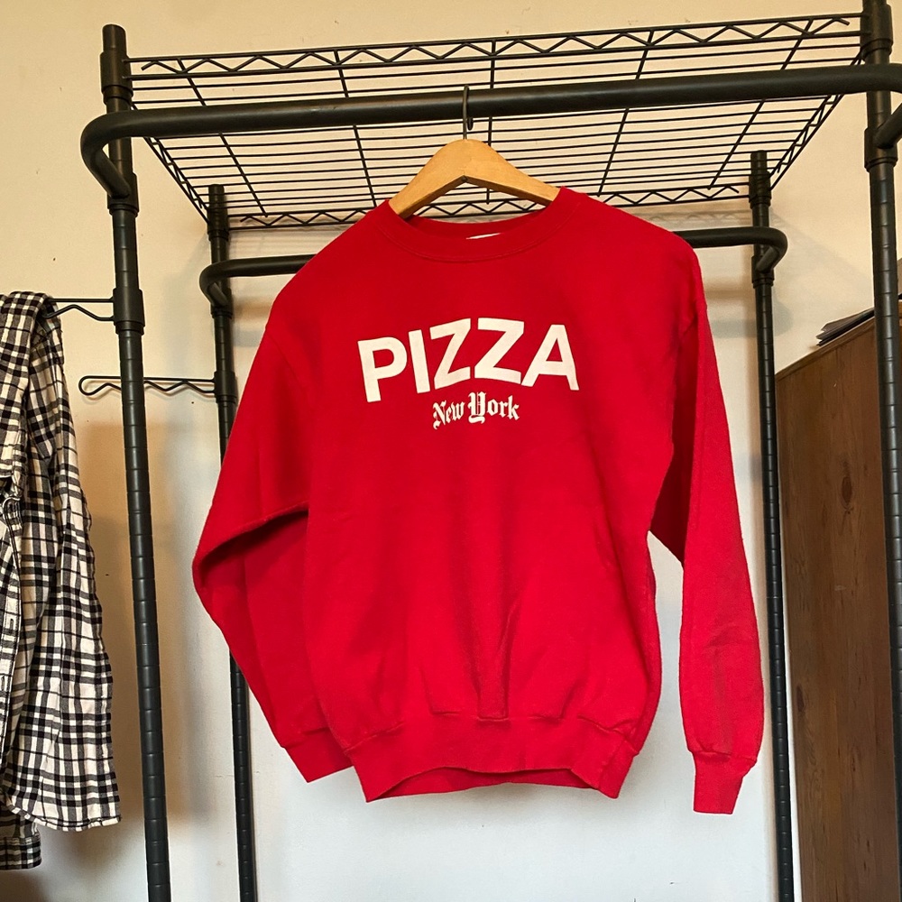 Pizza crew neck pullover